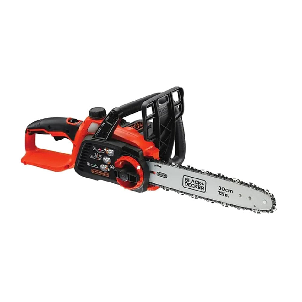 Tronçonneuse sans fil BLACK+DECKER 36 V – guide 30 cm, batterie Li-ion 2,0 Ah + chargeur (GKC3630L20-QW)
