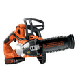 Tronçonneuse sans fil BLACK+DECKER 18 V – guide 20 cm, batterie Li-ion 2,0 Ah + chargeur (GKC1820L20-QW)