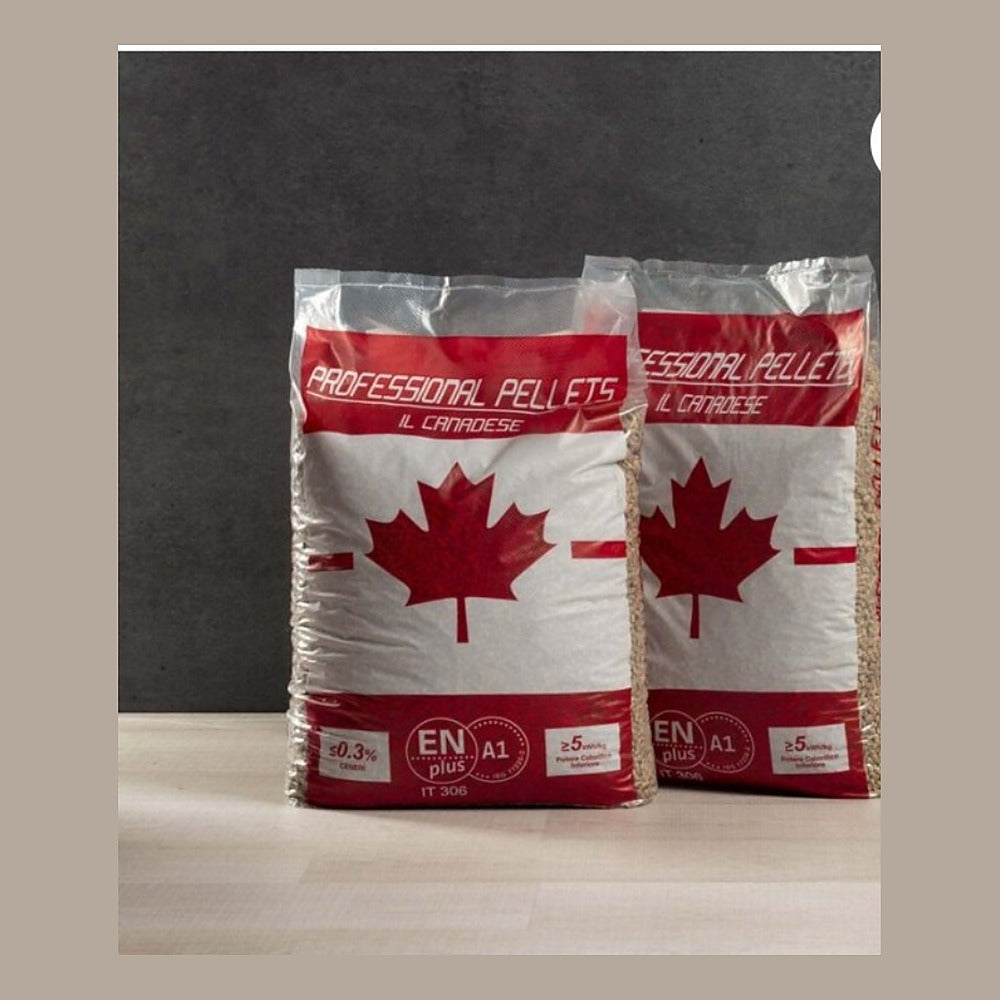 Professional Pellets « Il Canadese » – granulés de sapin vierge canadien ENplus A1, palette 70 sacs de 15 kg