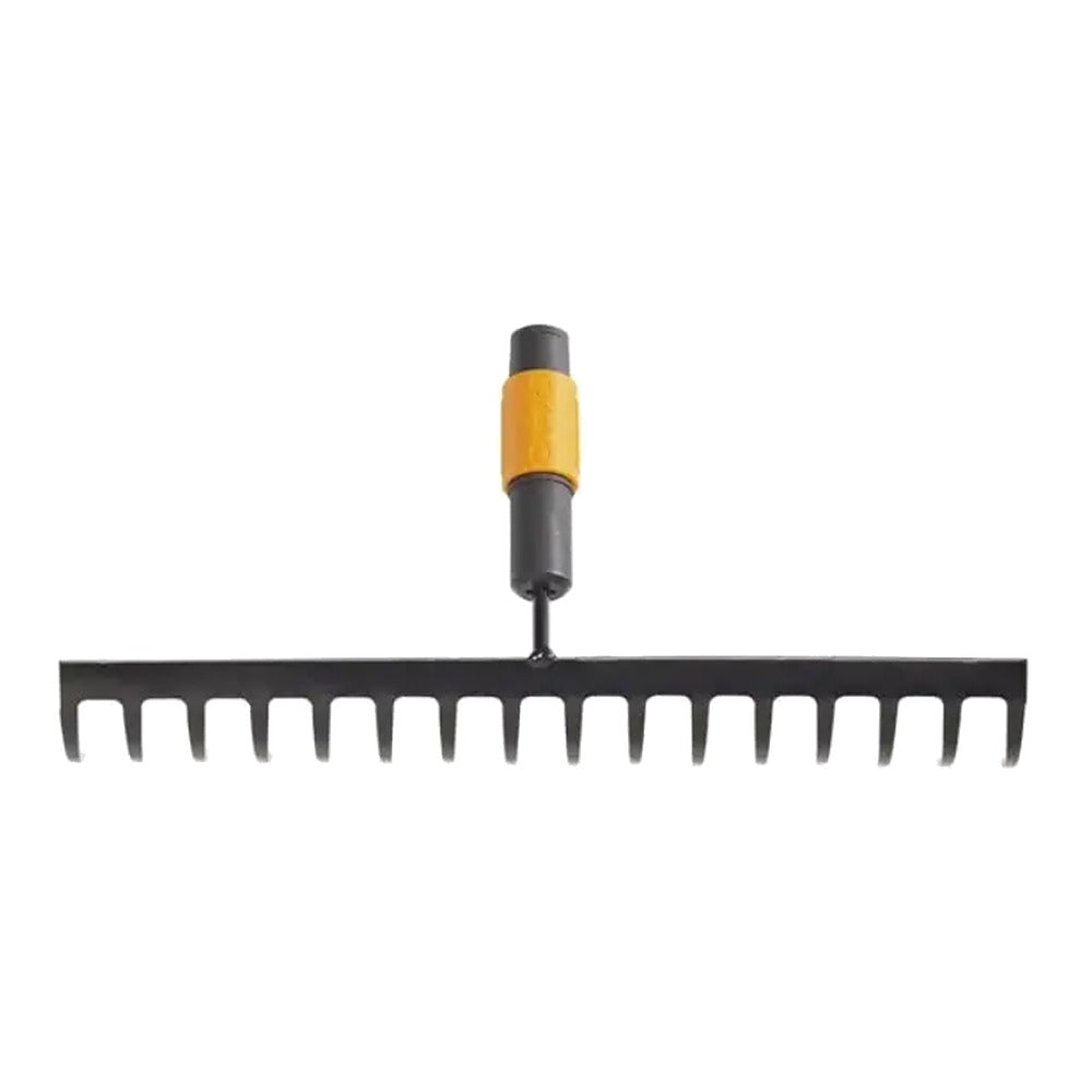 Râteau universel Fiskars QuikFit – 16 dents en acier trempé, sans manche (1000654)