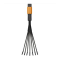 Balai à feuilles Fiskars Solid M QuikFit – dents incurvées en résine, sans manche (1001412)